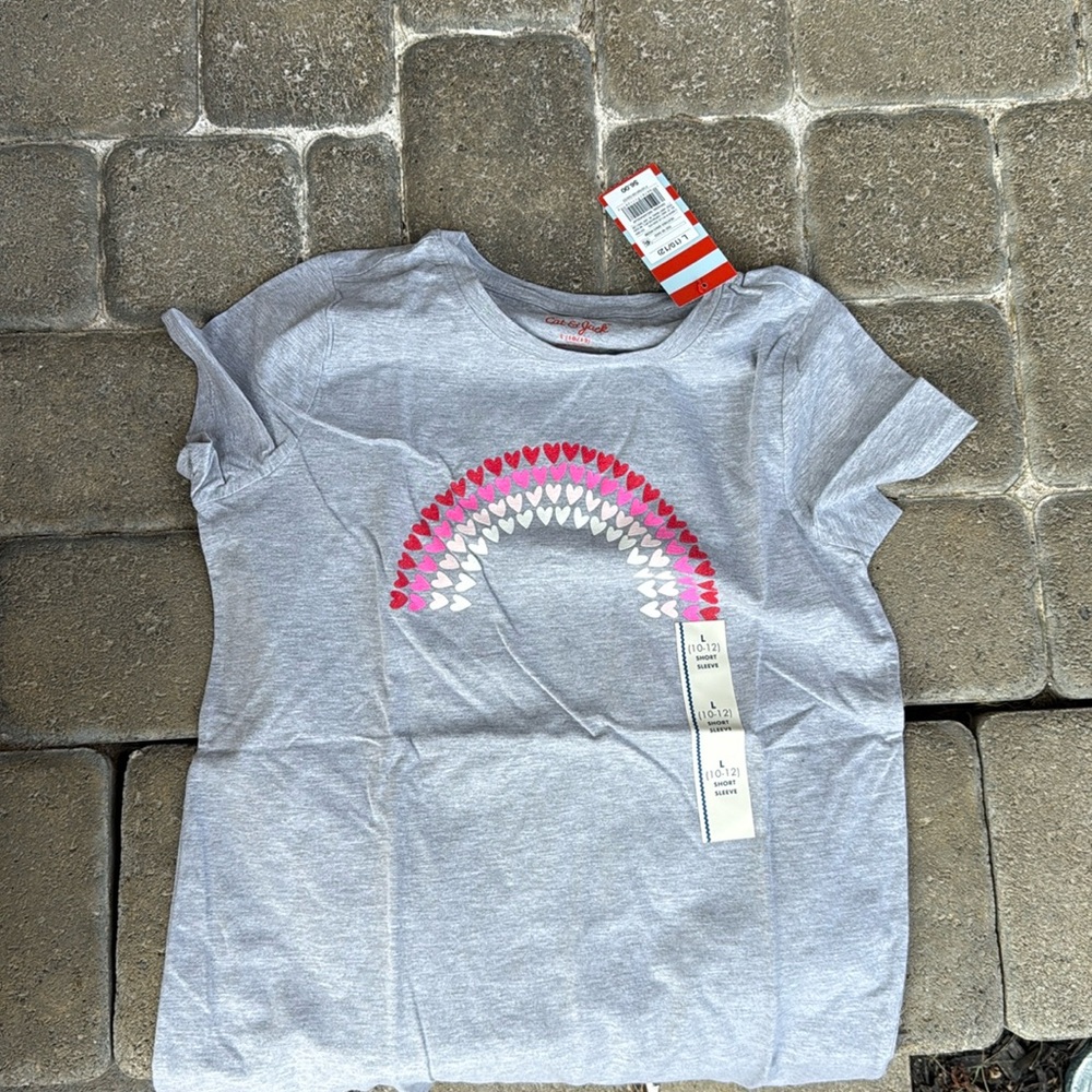 Girls T-shirt hearts